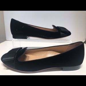 Valentino flat  velvet with satin bow